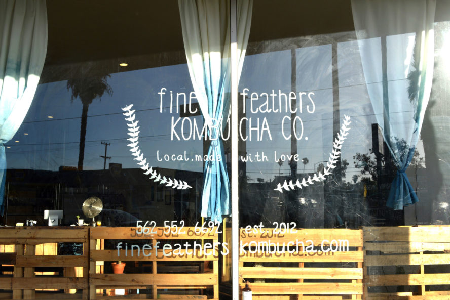 Fine Feathers Kombucha Co. Long Beach, California. Local. Made with Love.